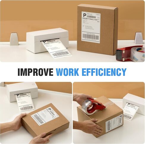LuckyGuard Fanfold 4" x 6" Direct Thermal Labels 4000 Thermal Printer Paper 8 Stacks Shipping Labels in Saudi Arabia