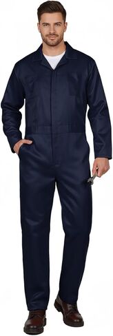 UQJE Coveralls for Men Work Navy Blue Adult Jumpsuit Coveralls Halloween Costume in Saudi Arabia
