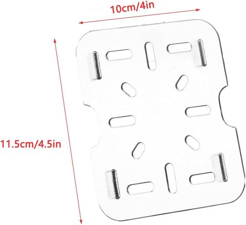 ArrErr 4 عبوات من رف تصريف الطعام من البلاستيك الشفاف، صينية تصريف سفلية من البلاستيك الشفاف مقاس 1/6، مقالي طعام من البولي كربونات الشفافة مع أغطية، مقالي من البولي كربونات التجارية قابلة للتكديس العميق، مطبخ ومطعم لإعداد الطعام in Kuwait