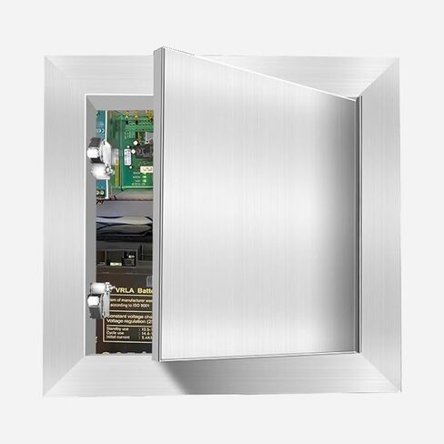 Reinforced Access Panel with Push-Button Switch - Compact 10x10in Wall Access Door for Easy Electric Cable Access in Bathroom, Garage, or Basement (250x250mm) in Saudi Arabia