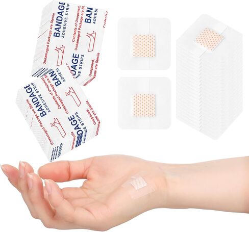 Geiserailie 150 Pcs 1.25 Inch Clear Waterproof Adhesive Bandage Small Oval Flexible Adhesive Bandages for Adult Minor Cuts, Abrasions, and Fingertip Wounds Care, Stays on Skin in Shower or Pool in Saudi Arabia