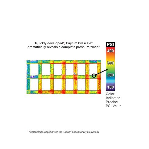 Fujifilm Prescale Pressure Film Mini Sample Pack - Pressure Indicating Film - 6 Ranges; Ultra Low; Super Low; Low; Medium, High, PressureX Micro - Best Practices Guide Included in Kuwait