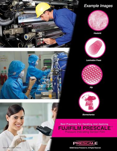 Fujifilm Prescale Pressure Film Mini Sample Pack - Pressure Indicating Film - 6 Ranges; Ultra Low; Super Low; Low; Medium, High, PressureX Micro - Best Practices Guide Included in Kuwait