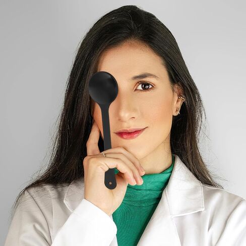 FRCOLOR 3 قطع من غطاء العين بتصميم مريح من البلاستيك الأسود خفيف الوزن غطاء كامل محمول مخصص لاختبار الرؤية من أجل امتحان مخطط العين in Kuwait