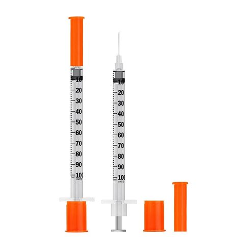 حقنة 0.5 مل بإبرة، 31G 0.5cc 5/16 بوصة إبرة وحقنة 8 مم، ملفوفة بشكل فردي، عبوة من 30 قطعة in Saudi Arabia