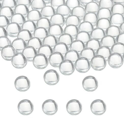 M METERXITY 1000 قطعة من أحجار الغليان الزجاجية المستديرة، كرات خرز زجاجية شفافة صلبة مقاس 4 مم لتسخين المختبر/خلط الطلاء/هز الزجاجة in Kuwait