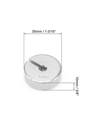 QWORK 4 مجموعة من الأوزان المشقوقة، 9 قطع مجموعة كتلة مشقوقة مع شماعات - 9 أوزان (50 جرام) - 500 جرام in Kuwait