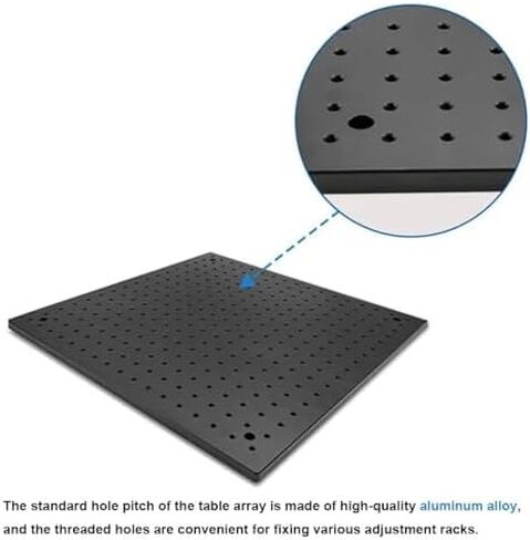 1pcs High Precision Optical Flat Porous， Honeycomb Workbench Optical Breadboard Perforated Aluminum Plate(300mmx400mmx13mm) 300x400x13 in Saudi Arabia