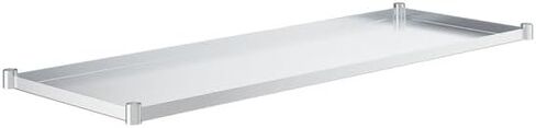 Glownary Adjustable Galvanized Steel Undershelf for 30" x 72" Work Tables, 18 Gauge, 67 1/4" x 24" x 2", 396 lb Capacity in Saudi Arabia