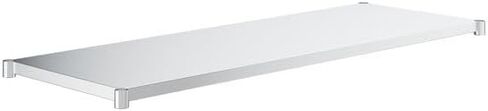 Glownary Adjustable Galvanized Steel Undershelf for 30" x 72" Work Tables, 18 Gauge, 67 1/4" x 24" x 2", 396 lb Capacity in Saudi Arabia