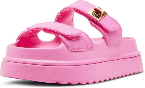 Steve Madden Women's Bigschmona Slide Sandal, Pink Jelly, 7 in Saudi Arabia