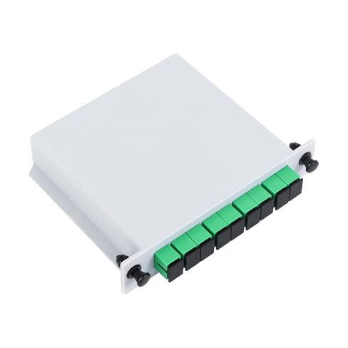 SC UPC 1 × 2 PLC مقسم الألياف البصرية كاسيت مقسم الألياف البصرية للأسلاك المنزلية والشبكات المحلية وصناديق التوزيع in Saudi Arabia