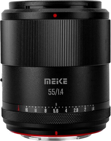 Meike 55mm F1.4 Auto Focus STM Stepping Motor APS-C Portrait Lens Compatible with Sony E Mount Cameras A6400 A5000 A5100 A6000 A6100 A6300 A6500 A6600 A6700 ZV-E10 in Saudi Arabia
