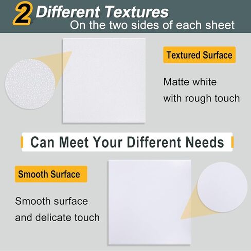 Kinlink White ABS Plastic Sheet 8" x 12"x 0.04" Flexible Moldable Impact Strength and High Tensile 1/25" Thick (1mm) Abs Sheet, Moldable Plastic DIY Materials for Home Decor and Handicrafts, 6 Pack in Kuwait