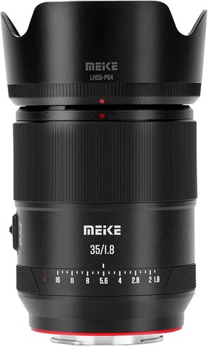 Meike 55mm F1.4 Auto Focus STM Stepping Motor APS-C Portrait Lens Compatible with Sony E Mount Cameras A6400 A5000 A5100 A6000 A6100 A6300 A6500 A6600 A6700 ZV-E10 in Kuwait