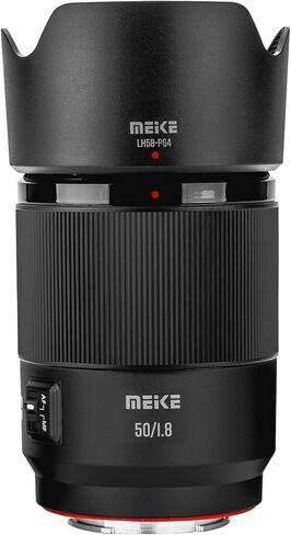 Meike 55mm F1.4 Auto Focus STM Stepping Motor APS-C Portrait Lens Compatible with Sony E Mount Cameras A6400 A5000 A5100 A6000 A6100 A6300 A6500 A6600 A6700 ZV-E10 in Kuwait