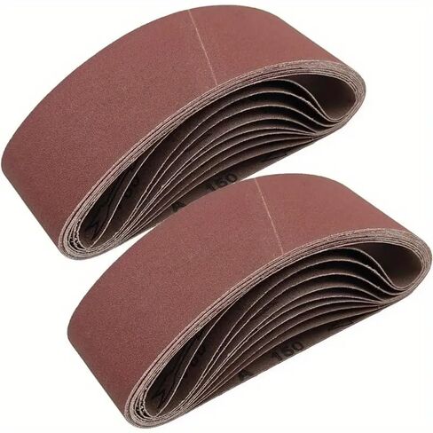 10pcs 75x533mm Sanding Belts Abrasive Bands for 3x21'' Sanders Belt Sander Abrasive Tools Woodworking Metal Polishing in Kuwait