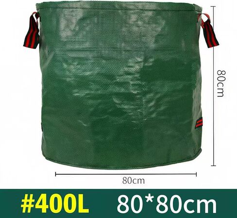 Heavy-Duty Garden Waste Bag, Reusable PP Material, Green with Handles in Saudi Arabia