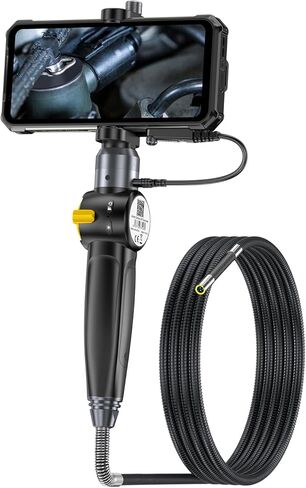 منظار Ulefone uSmart E03 للدرع 34/33/30/29/28/27/26/24/21/سلسلة الوسادة، مسبار توجيه ثنائي الاتجاه 180 درجة، كابل قابل للانحناء 1 متر، دقة HD 720P، مقبض سهل التشغيل، 6 مصابيح LED، IP67 مقاوم للماء in Kuwait