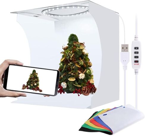 PULUZ Light Box Photography 24x15in, Portable Photo Studio Light Box with 336+336 LED Lights ＆4 Color backdrops Professional Photography Lighting Tent Kit for Big Product Photography Lightbox in Saudi Arabia