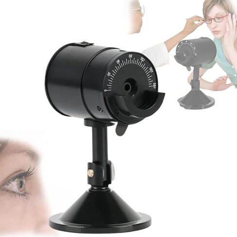 Optical Retinoscope Eye Model - Optometry Teaching Tool for Students, Axis Angle Disk 0-180°, Diopter Range +4.00D to -5.00D for Accurate Eye Exams in Saudi Arabia
