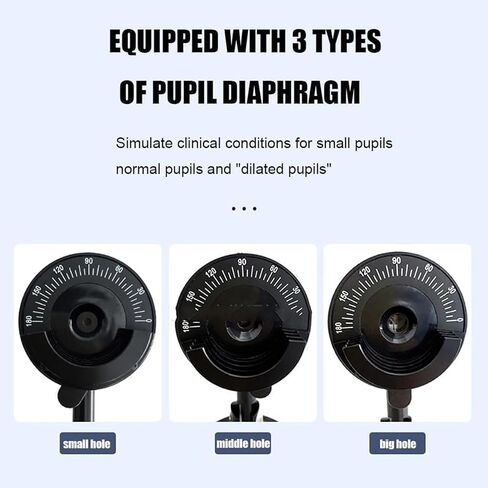 Optical Retinoscope Eye Model - Optometry Teaching Tool for Students, Axis Angle Disk 0-180°, Diopter Range +4.00D to -5.00D for Accurate Eye Exams in Saudi Arabia