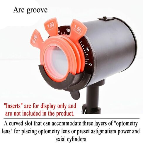 Optical Retinoscope Eye Model - Optometry Teaching Tool for Students, Axis Angle Disk 0-180°, Diopter Range +4.00D to -5.00D for Accurate Eye Exams in Saudi Arabia