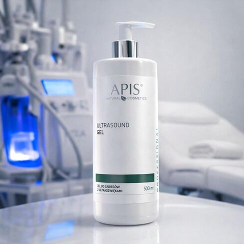 APIS Conductive Ultrasound Gel with Hyaluronic Acid, 16.9 fl oz – Professional Cosmetic Gel for Ultrasound, Sonophoresis & Radiofrequency Use – Hydrating Formula – Alcohol & Paraben Free in Saudi Arabia