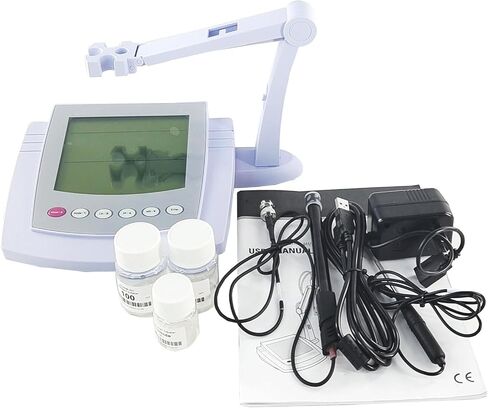 جهاز اختبار HFBTE Benchtop Fluoride Ion Meter جهاز تركيز أيون F مع نطاق من 0.02 إلى 1900 جزء في المليون -1999.9 إلى 1999.9 مللي فولت درجة الحرارة 32 إلى 221 درجة فهرنهايت واجهة USB حلول الفلورايد القياسية 100/1000 جزء في المليون in Kuwait