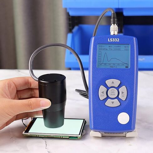 MYFTNP 0-1000000Lx مقياس الإنارة الرقمي، جهاز اختبار سطوع الضوء مع مجسات 10/20 مم، نطاق الطول الموجي للإضاءة: 400nm-700nm، الدقة: 0.1Lx، للشاشات والإضاءة الخلفية in Kuwait