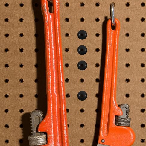 SEWACC 120pcs Pegboard Hook with Rubber Stoppers for Peg Hooks Secure Fastening Accessories for Organizing Tools Decorations and Storage in Home Office Workshop in Saudi Arabia