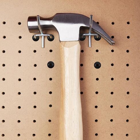SEWACC 120pcs Pegboard Hook with Rubber Stoppers for Peg Hooks Secure Fastening Accessories for Organizing Tools Decorations and Storage in Home Office Workshop in Saudi Arabia