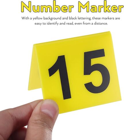 15 قطعة من علامات الأدلة من NOLITOY، زخارف لعلامات المشهد المخبر، خيام معرفية لموضوع اللعبة، لوازم حفلات الهالوين، أصفر، ملحقات المطاعم 1-15 in Kuwait