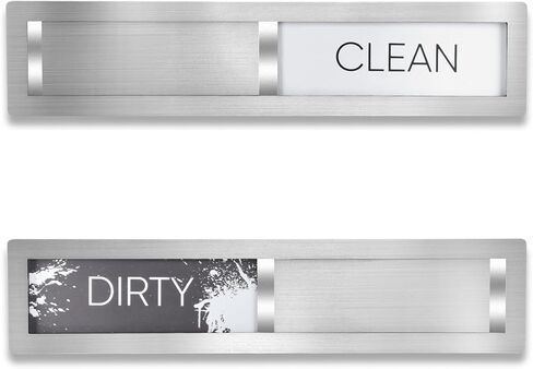 Christmas Dishwasher Clean Dirty Sign - Red & Green Clean Dirty Magnet for Kitchen Decor & Home Organization Gift, Easy Slide with Extra Tape (Green-06) in Saudi Arabia