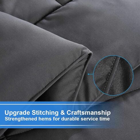 TEKAMON All Season King Comforter Soft Quilted Down Alternative Duvet Insert with Corner Tabs Summer Cooling 2100 Series, Luxury Fluffy Reversible Hotel Collection, Snow White, 88 x 88 inches in Kuwait