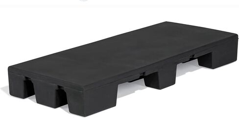 قاعدة عرض متينة من شركة Sturdy Essentials، حامل نحيف، رف Dunnage مقاس 6 بوصات متوافق مع كود الغذاء العالي | للمستودعات والتخزين والجزء الخلفي من المنزل والمبردات | 48 بوصة عرض × 18 بوصة عمق × 6 بوصة ارتفاع in Kuwait