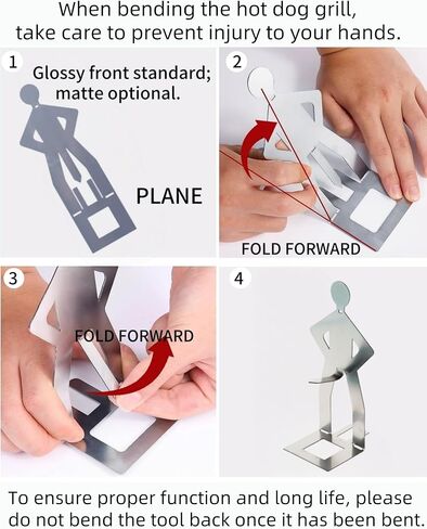 Zorythm 4PCS Funny Hot Dog Holder and Sausage Stand-Hot Dog Grill Holder Man-Standing Man Sausage Barbecue Rack-Portable Reusable Stainless Steel Hotdog and Sausage Roaster for Camping, Spring Trip in Saudi Arabia
