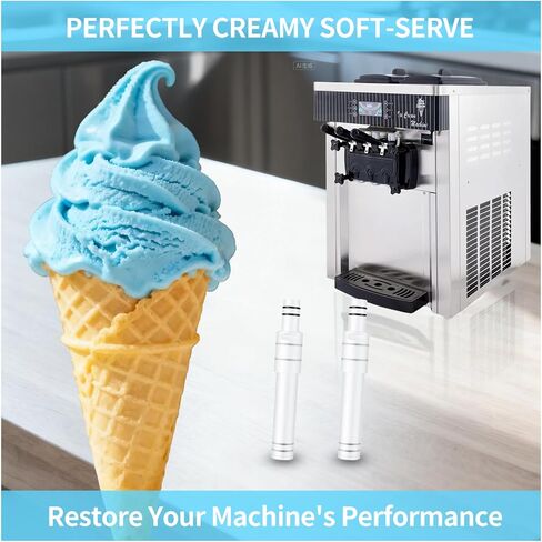 2 حزمة من أنابيب الهواء المنتفخة لآلة صنع الآيس كريم VEVOR، قطع غيار قضيب توسيع الأسطوانة 20 مم من FixoTech in Kuwait