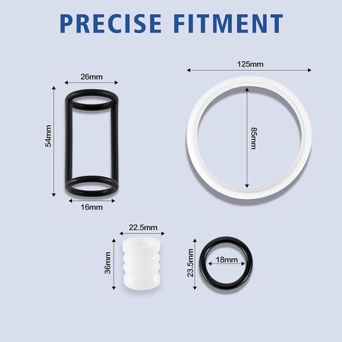 قطع غيار ماكينة الآيس كريم الناعمة من فيكسو تيك، طقم بديل مكون من 15 قطعة مع حشوات وحلقات على شكل حرف O لملحقات صانع الآيس كريم Vevor وYIKAFU in Kuwait
