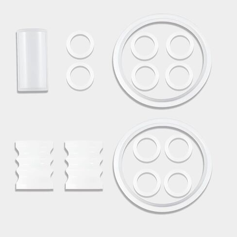 طقم إصلاح ماكينة الآيس كريم الناعم المكون من 15 قطعة - حلقات دائرية وحشوات وأختام وأنابيب لـ VEVOR، YIKAFU | سيليكون ممتاز من الدرجة الغذائية، مقاوم للتسرب، سهل التركيب للاستخدام التجاري والمنزلي in Kuwait