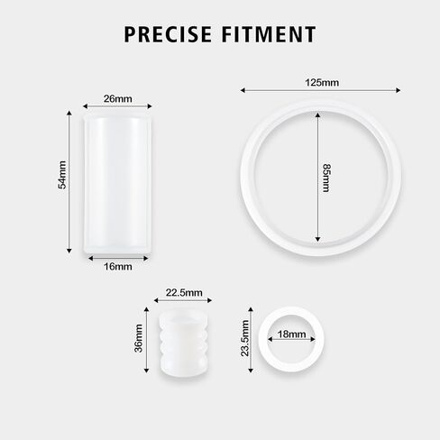 طقم إصلاح ماكينة الآيس كريم الناعم المكون من 15 قطعة - حلقات دائرية وحشوات وأختام وأنابيب لـ VEVOR، YIKAFU | سيليكون ممتاز من الدرجة الغذائية، مقاوم للتسرب، سهل التركيب للاستخدام التجاري والمنزلي in Kuwait