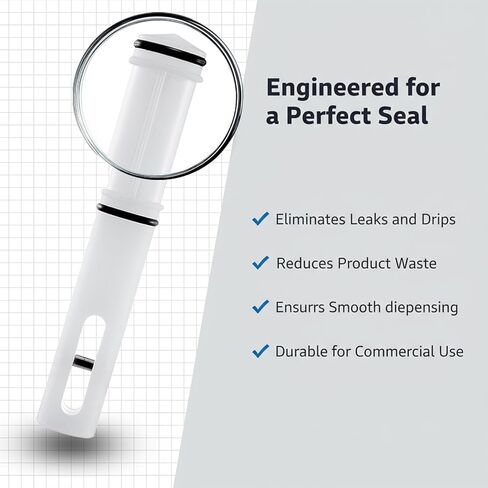 مجموعة قضبان صمامات FixoTech مكونة من 3 قطع - متوافقة مع ماكينات الخدمة الناعمة Vevor وYIKAFU وYKF وCOOCO | طقم مكبس مانع للتسرب مزود بأختام وحلقات دائرية﻿ in Kuwait