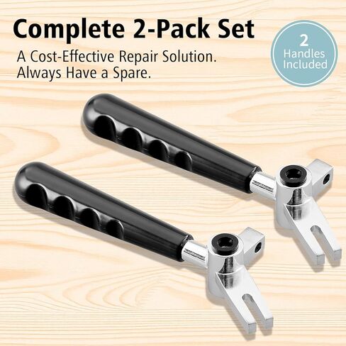 مقابض بديلة معدنية مطورة مكونة من قطعتين لآلة الآيس كريم ذات الخدمة الناعمة، ذراع موزع تجاري، قطعة غيار سهلة التركيب - تناسب قضيب صمام الفتحة المربعة in Kuwait