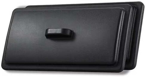 غطاء قادوس بلاستيكي مكون من قطعتين متوافق مع ماكينات الآيس كريم فيفور سوفت سيرف - غطاء بديل متين (34 × 19.5 سم) in Kuwait