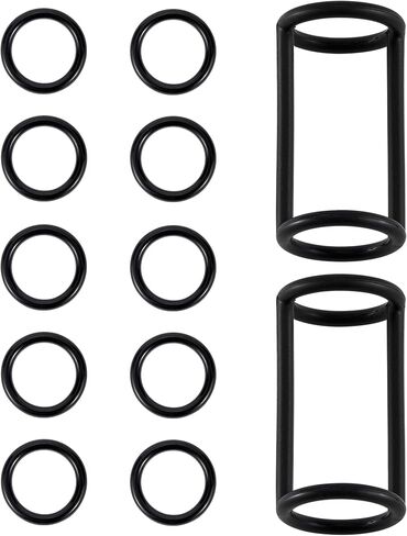 قطع غيار ماكينة الآيس كريم - مجموعة حلقات ختم السيليكون من Fixotech (2 على شكل حرف H + 10 على شكل O) - مجموعة حشية مرنة من الدرجة الغذائية لإصلاح صانع الآيس كريم - متوافقة مع VEVOR in Kuwait