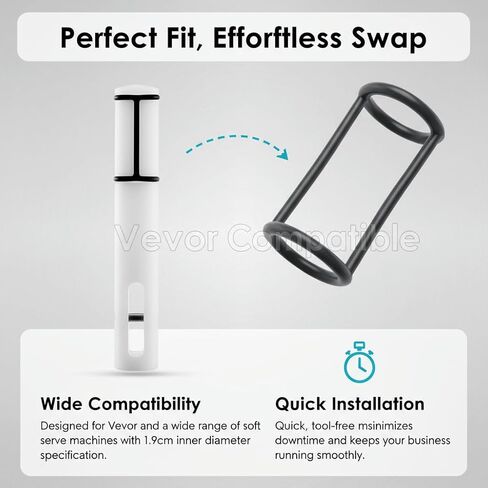 قطع غيار ماكينة الآيس كريم - مجموعة حلقات ختم السيليكون من Fixotech (2 على شكل حرف H + 10 على شكل O) - مجموعة حشية مرنة من الدرجة الغذائية لإصلاح صانع الآيس كريم - متوافقة مع VEVOR in Kuwait