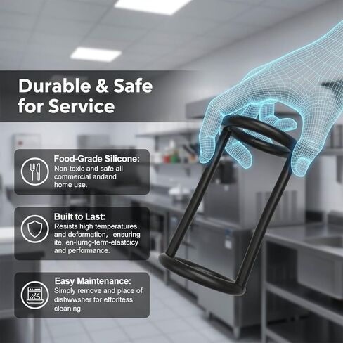 قطع غيار ماكينة الآيس كريم - مجموعة حلقات ختم السيليكون من Fixotech (2 على شكل حرف H + 10 على شكل O) - مجموعة حشية مرنة من الدرجة الغذائية لإصلاح صانع الآيس كريم - متوافقة مع VEVOR in Kuwait