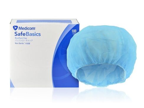 Medicom 8004 SafeBasics Bouffant Caps 24 Blue Non-Sterile 100/Pk in Saudi Arabia