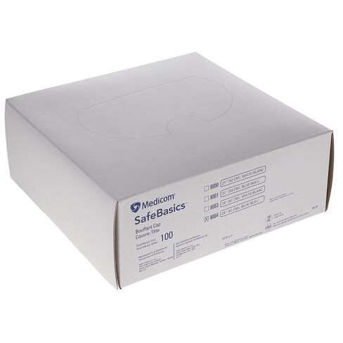 Medicom 8004 SafeBasics Bouffant Caps 24 Blue Non-Sterile 100/Pk in Saudi Arabia