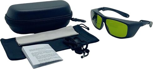 نظارات أمان الليزر LaserPair 808/980/1064nm - نظارات حماية ليزر ديود للأغراض الطبية وإزالة الشعر، تلبي معايير CE EN207 - خفيفة الوزن للجنسين (الطراز: YHP-2) in Kuwait